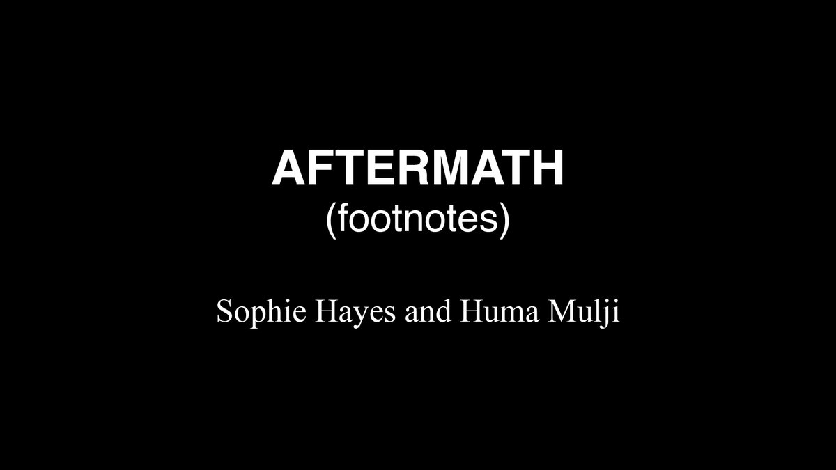 Did you miss Foreground's inaugural exhibition, Aftermath, in its Document and Location programme this Spring?

Originally shared as a screen-based work, Aftermath (footnotes) provided access to the questions that led to Aftermath. View the full video here documentandlocation.org/fieldwork/
