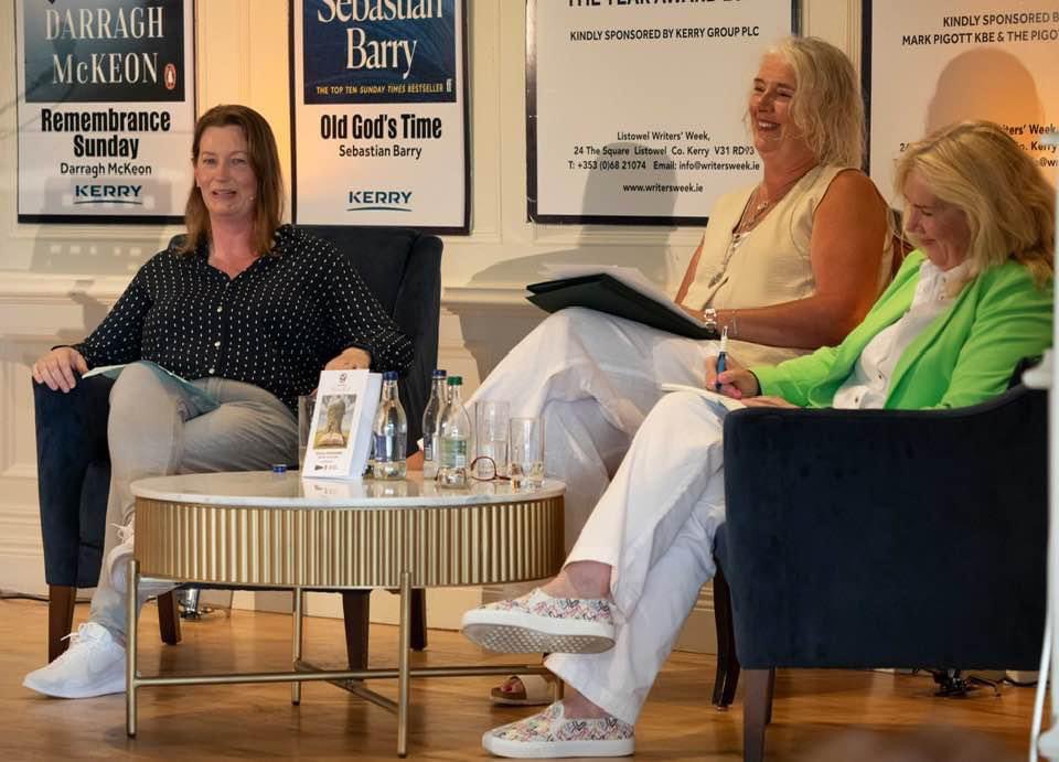 WritersWeek's tweet image. ‘The Madonna Effect” Comedy panel with the brilliant Barbara Scully, Orla O’Doherty and Val Troy on the last evening of events during Writers’ Week 2024, exploring the theme ‘reinvention as you age’.
Photo Credit Ger Holland
#artscouncilsupported #failteireland #lww