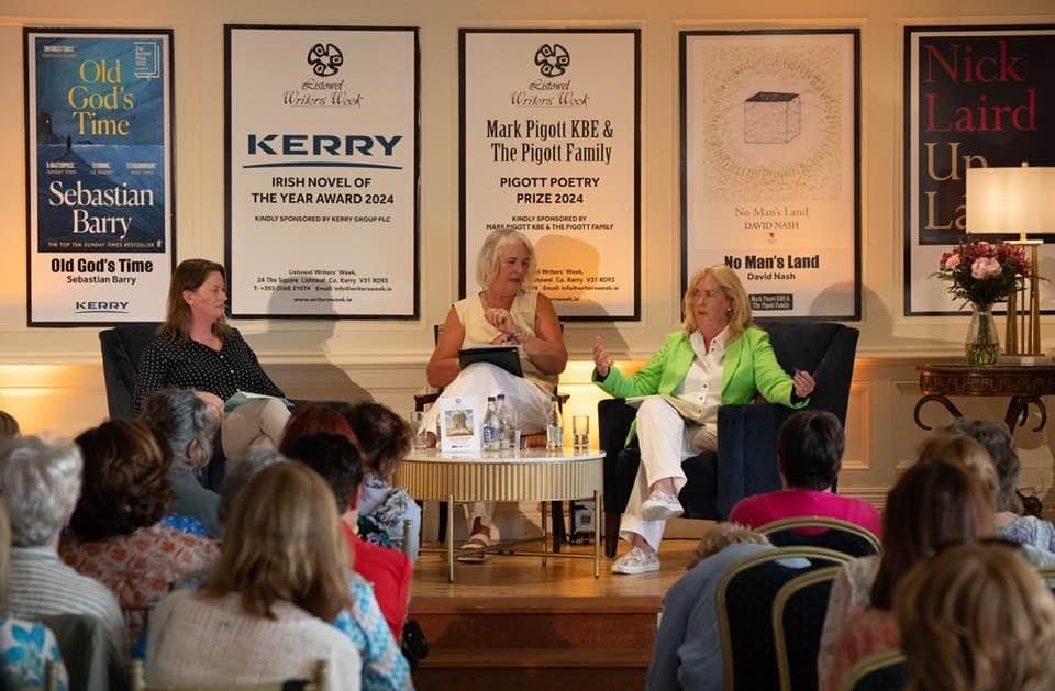 WritersWeek's tweet image. ‘The Madonna Effect” Comedy panel with the brilliant Barbara Scully, Orla O’Doherty and Val Troy on the last evening of events during Writers’ Week 2024, exploring the theme ‘reinvention as you age’.
Photo Credit Ger Holland
#artscouncilsupported #failteireland #lww