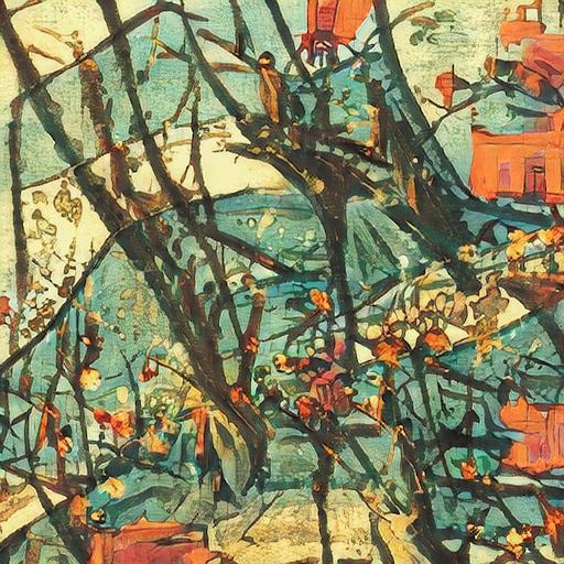 This artwork was created by AI, drawn by hand, buy it on <a href="/OpenSea/">OpenSea</a> and receive the hand-drawn oil painting, we can customize any oil painting, opensea.io/assets/ethereu… ... #NFT #aiart #contemporaryart #oilpainting