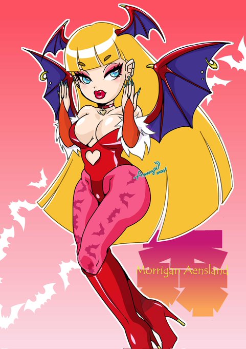 #TLにモリガンが足りない 

色変えー🦇 