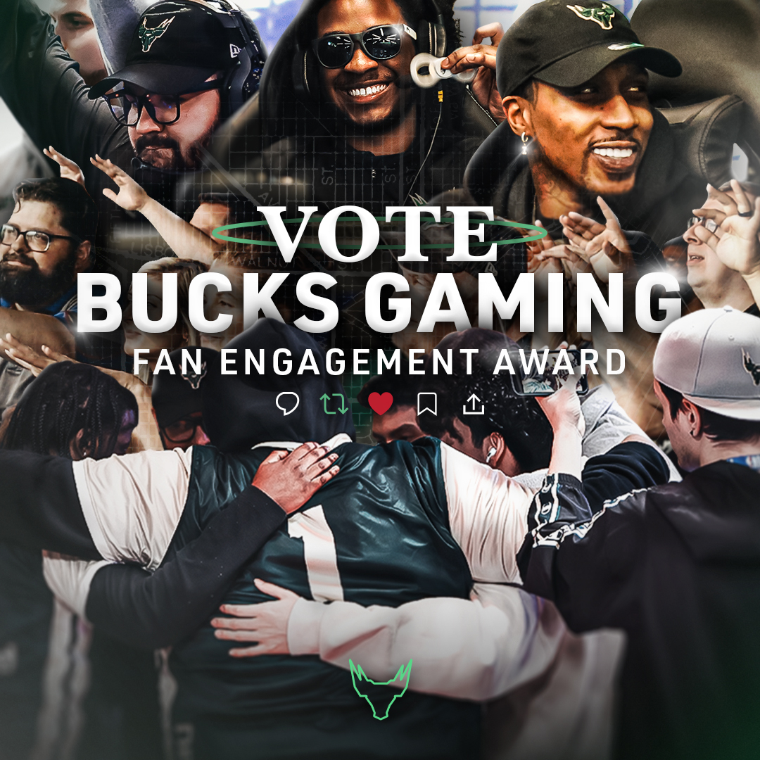 Bucks Gaming (@bucksgg) on Twitter photo Friendly reminder that we are up for the <a href="/NBA2KLeague/">NBA 2K League</a>'s Fan Engagement Award!
Vote for Bucks Gaming 🦌💚🖤
bit.ly/3Vzt6t7 Friendly reminder that we are up for the <a href="/NBA2KLeague/">NBA 2K League</a>'s Fan Engagement Award!
Vote for Bucks Gaming 🦌💚🖤
bit.ly/3Vzt6t7