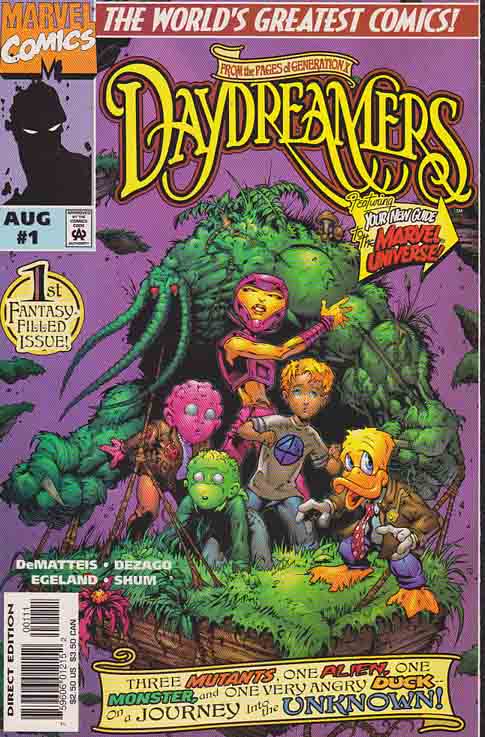 MakeMyComicRare's tweet photo. #Daydreamers #1 (1997) 1st #DarkHunter #FranklinRichards and the gang are sailing through the inter-dimensional byways of the Nexus floating on a broken chunk of Earth. https://t.co/GjUnjMzZch #RareComicBooks #KeyComicBooks #MCU #MarvelComics #MarvelUniverse #KeyComic #ComicBooks https://t.co/YRMikB8Hy4