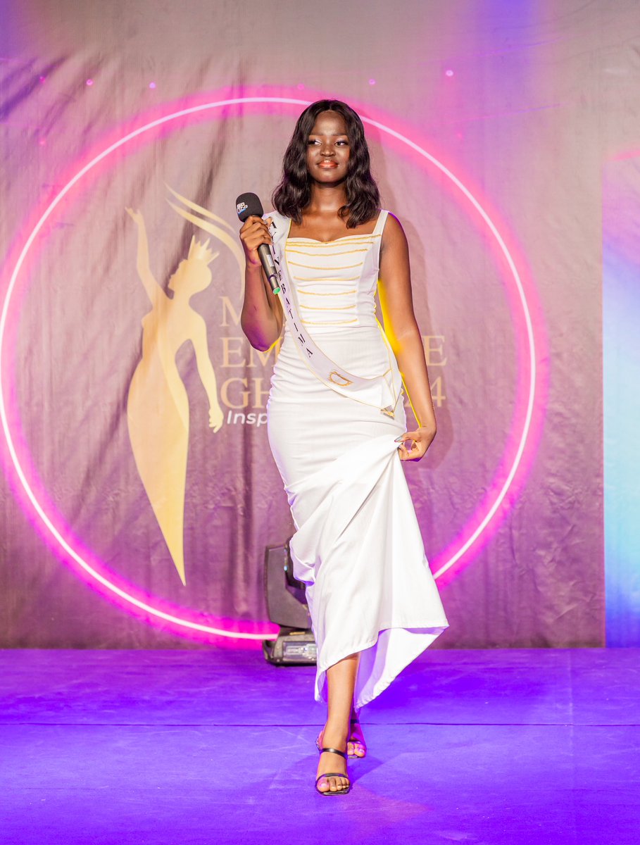 shobiztv's tweet photo. AYINEBATIMA steals the spotlight at Miss Eminence Ghana 2024’s grand event! 

📸 @3rdeye_photographs 
👗 @black_taryon 

#MEG #MissEminenceGhana https://t.co/ZYR0Px2sKe