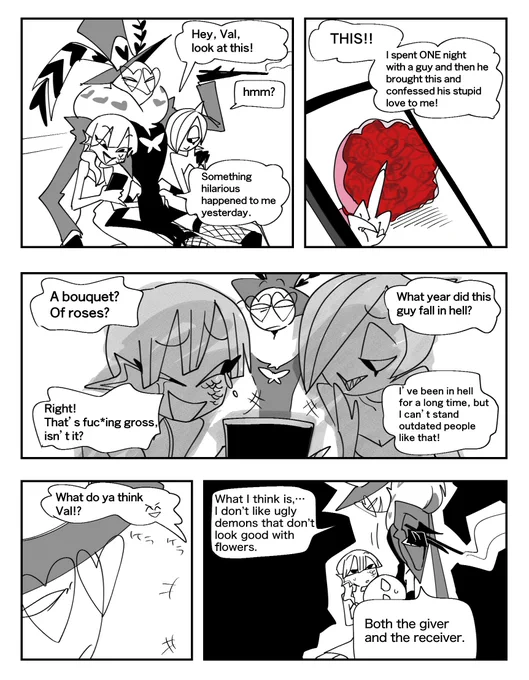 I translated a voxval comic to take a break from drawing voxval
What a life

#voxval #staticmoth 