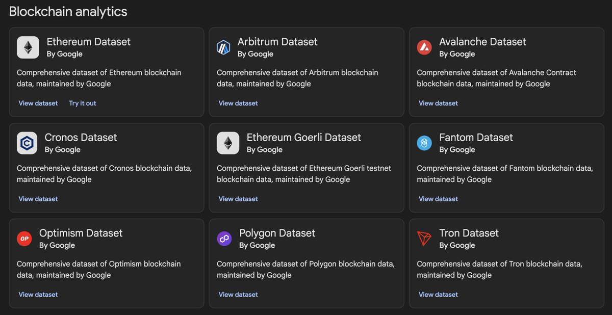 nalin's tweet image. 📢 Big announcement: we now have decoded #web3 smart contract events on our #BigQuery datasets!
🤝 @Uniswap trades
💰➡️ Token transfers and approvals
✨ and more
🚀 Our new decoded events table is live for all of our blockchain analytics datasets: cloud.google.com/application/we…