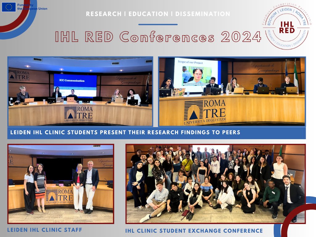 Our IHL Clinic was at <a href="/UnivRoma3/">Università Roma Tre</a> last week (with <a href="/IFHV_Bochum/">IFHV</a>) for the 3rd IHL Clinic Student Exchange Conference &amp; for a Networking Conference for academics and practitioners involved/nterested in IHL Clinics.

Visit ihl-red.org to find out more about the project!