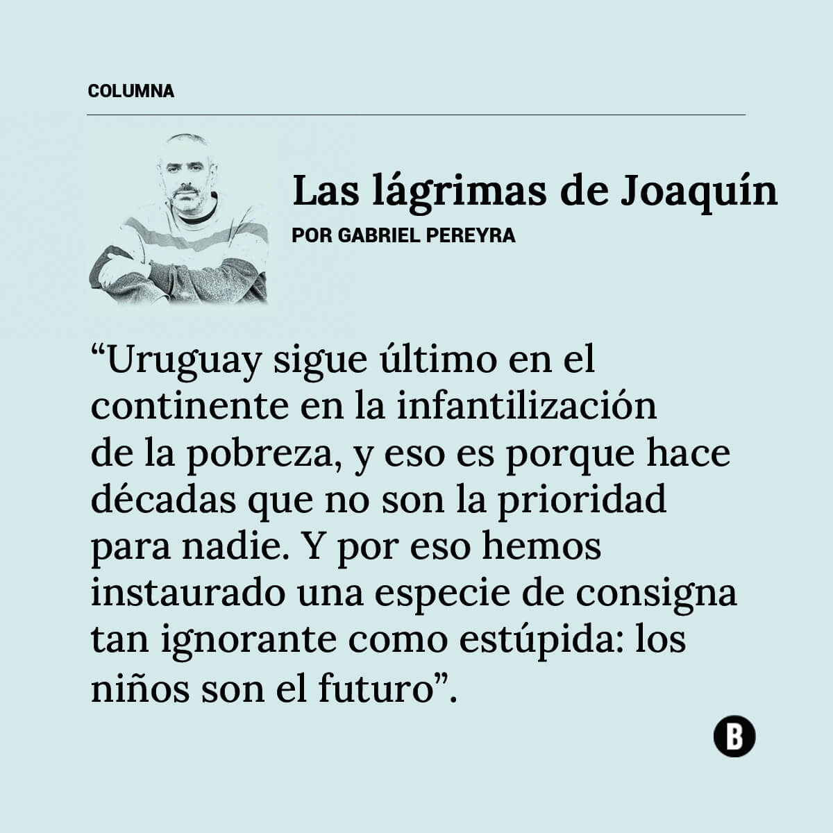 BUSQUEDAonline's tweet photo. Las lágrimas de Joaquín

🖊 @Gabrielhpereyra

🔗 https://t.co/6D1m5lSPhV https://t.co/KVWAEkRDeW