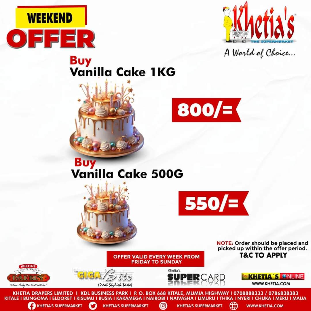 Khetia's (@khetiassupermkt) on Twitter photo Vanilla sweetness, anyone? Starting this weekend and every other weekend, enjoy at discounted rates.
Only <a href="/khetias/">f khetia's distribut</a> supermarket. Vanilla sweetness, anyone? Starting this weekend and every other weekend, enjoy at discounted rates.
Only <a href="/khetias/">f khetia's distribut</a> supermarket.