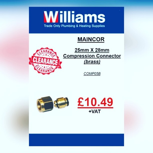 Fantastic prices on selected <a href="/maincor/">Maincor</a> fittings here <a href="/trade_plumbing/">Williams Trade Only Plumbing Supplies</a> Williams in Christchurch, Dorset - BH23 3PE - call the trade counter on (01202) 001048 for more
#tradeonly #maincor #plumbing #heating #fittings