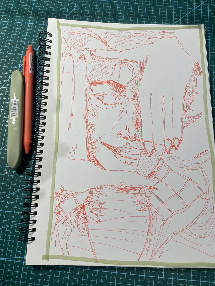 Haven’t done traditional art in a while so here’s Mollymauk in acrylic marker, highlighters and ballpoint pen! 

<a href="/executivegoth/">Taliesin Jaffe</a> <a href="/CriticalRole/">Critical Role</a> 

#critrolefanart #criticalrolefanart #critrole #mollymaukfanart #mollymauktealeaf