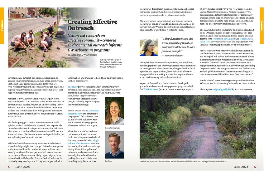 Bret Shaw (@bretshaw1) on Twitter photo June issue of <a href="/NelsonInstitute/">UW-Madison Nelson Institute</a> The Commons online magazine features our work to create effective outreach to protect <a href="/UWArboretum/">UW-Madison Arboretum</a> from #stormwater impacts. Great partnership including <a href="/UWMadisonCALS/">UW–Madison CALS</a>
<a href="/UW_LSC/">UW-Madison LSC</a> <a href="/UWMadisonExtNRI/">Division of Extension Natural Resources Institute</a> June issue of <a href="/NelsonInstitute/">UW-Madison Nelson Institute</a> The Commons online magazine features our work to create effective outreach to protect <a href="/UWArboretum/">UW-Madison Arboretum</a> from #stormwater impacts. Great partnership including <a href="/UWMadisonCALS/">UW–Madison CALS</a>
<a href="/UW_LSC/">UW-Madison LSC</a> <a href="/UWMadisonExtNRI/">Division of Extension Natural Resources Institute</a>