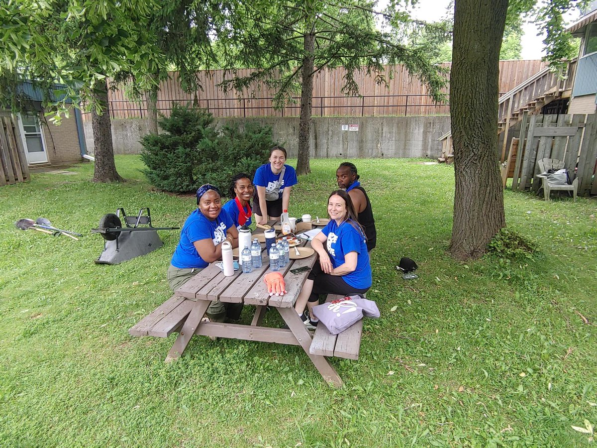 IndwellCA's tweet photo. 🌱✨ @CreeksideOn's Big Serve was a hit last week! Volunteers gardened at 140 Weber &amp; St. Mark’s and hosted a BBQ at 143 Concession. Thanks to all who joined in fostering community! #TheBigServe #CommunitySpirit #HopeAndHomes https://t.co/El6Azyh3Il
