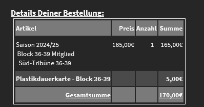 Dauerkarte 24/25 ✅