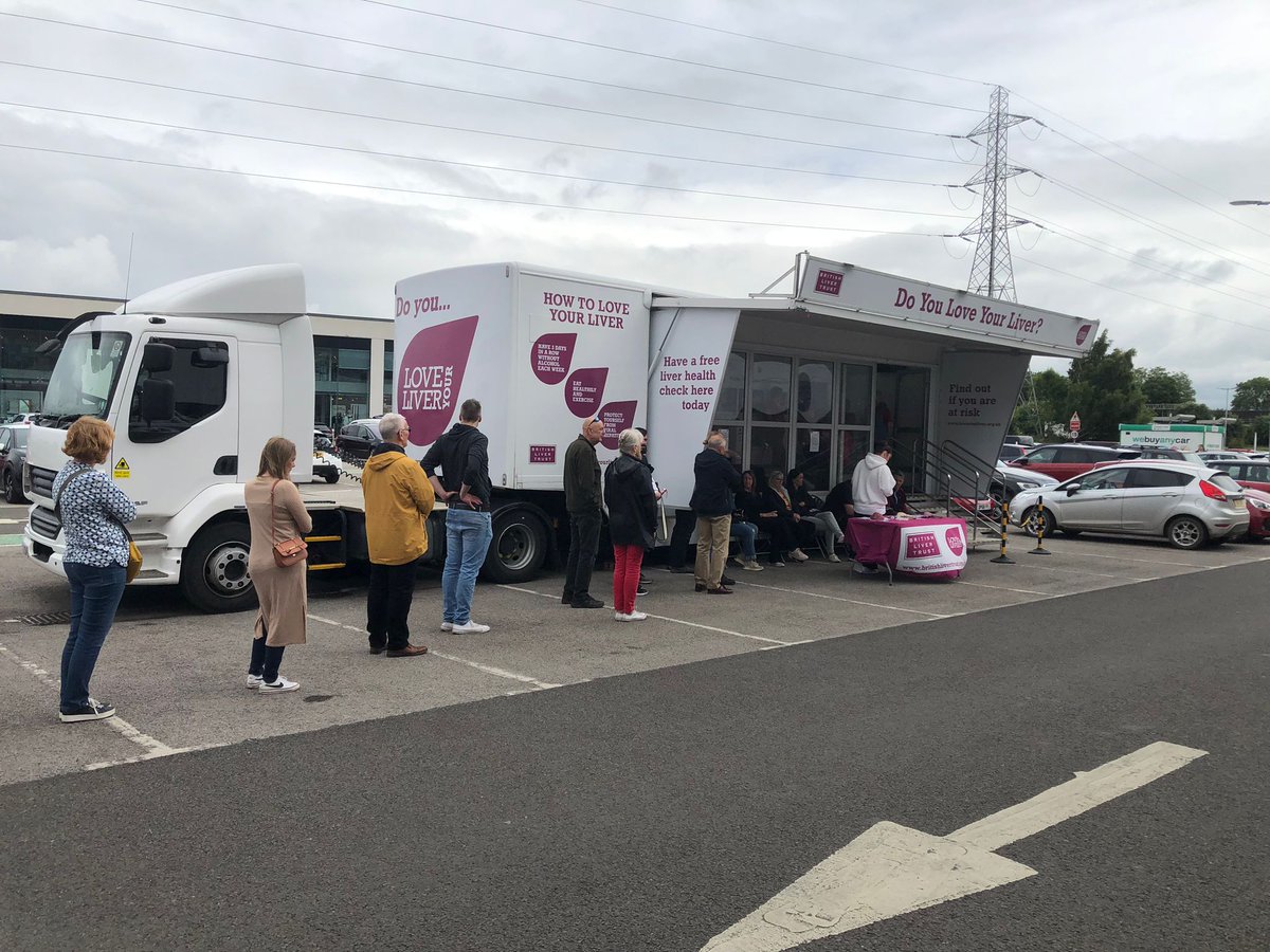 We had an extremely busy day at our #LoveYourLiver roadshow in Stafford today. We gave free liver scans to an amazing 172 people - the most we have ever scanned in one day!