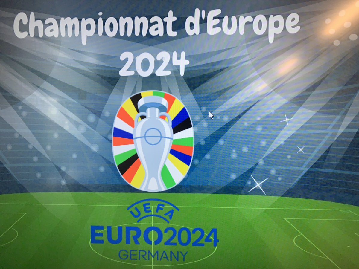 MmeTittarelli's tweet photo. Euro 2024 @EURO2024 is well underway @ADayatStRaphs! ⚽️🏆🌍

Students are making predictions, learning about different cultures, and communicating through speaking and writing… in French! 

Qui est le “G.O.A.T” 🤔 … you heard it here first from Mrs. Norry!  @HCDSBFrench @HCDSB https://t.co/d7eFohmr4S