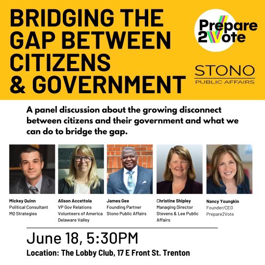 Don’t forget about next week’s @Prepare2Vote panel with this all star cast👇
Link: prepare2vote.org/events