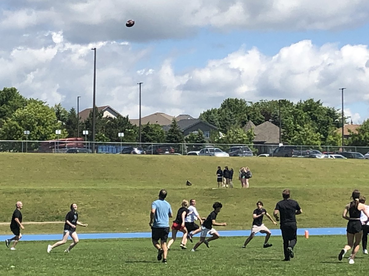 SMCSS annual Grade 12 v. Staff football game. 7-7 tie this year! <a href="/PVNCCDSB/">PVNCCDSB</a>