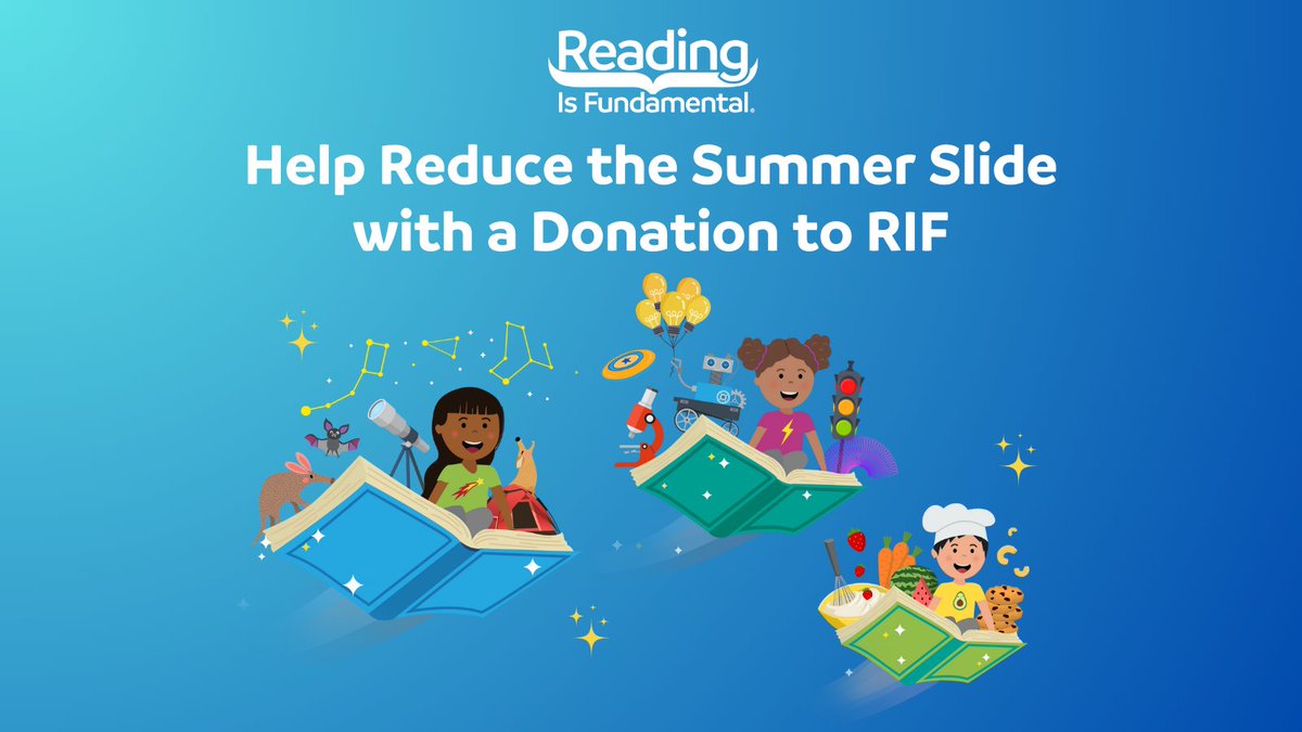 RIFWEB's tweet photo. Dive into some #ActionPackedPages with #RIF! It is important to keep kids #reading when school is out. Research shows children can lose up to 30% of the learning obtained during the school year. Donate to RIF &amp; give new #books to children this summer! https://t.co/Le7xhhY2sH https://t.co/YrrARZCJaO