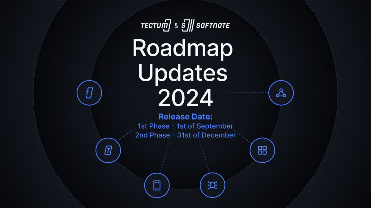 tectumsocial's tweet photo. Missed the AMA? Exciting updates are coming! 

The Tectum mobile app launches by Sept 1 on iOS and Android, bringing us a step closer to mass adoption! 

Here’s a breakdown of what to expect from Tectum. 

🔹 By Sept 1:

Private Blockchain with Distributed Ledger LIVE

Validator Node Consensus (Solana Staking Model)

Light Node App for WIN (Auto TET Addresses, No Private Key)

Tectum Core UX/UI for Light Node

API for Custom UX

Custom Token Generation

Custom Explorers Source Code

Advanced Token Functions (Mint, Burn, Transfer, etc.)

🔹By Dec 31:

Public Decentralized Blockchain in TESTNET Mode

“Ivy Tree” Consensus with TET Staking

Hackathon with $TET rewards for Community Testers

TESTNET source code on GitHub

TectumCore.exe for blockchain node management

Generate & operate custom tokens with key pairs

Stake TET to boost Node Weight Rating

SDK & API for testers

Mint & govern custom Tokens

Mint, Fill, Handover & Burn custom SoftNotes

#updates #ama #tectum