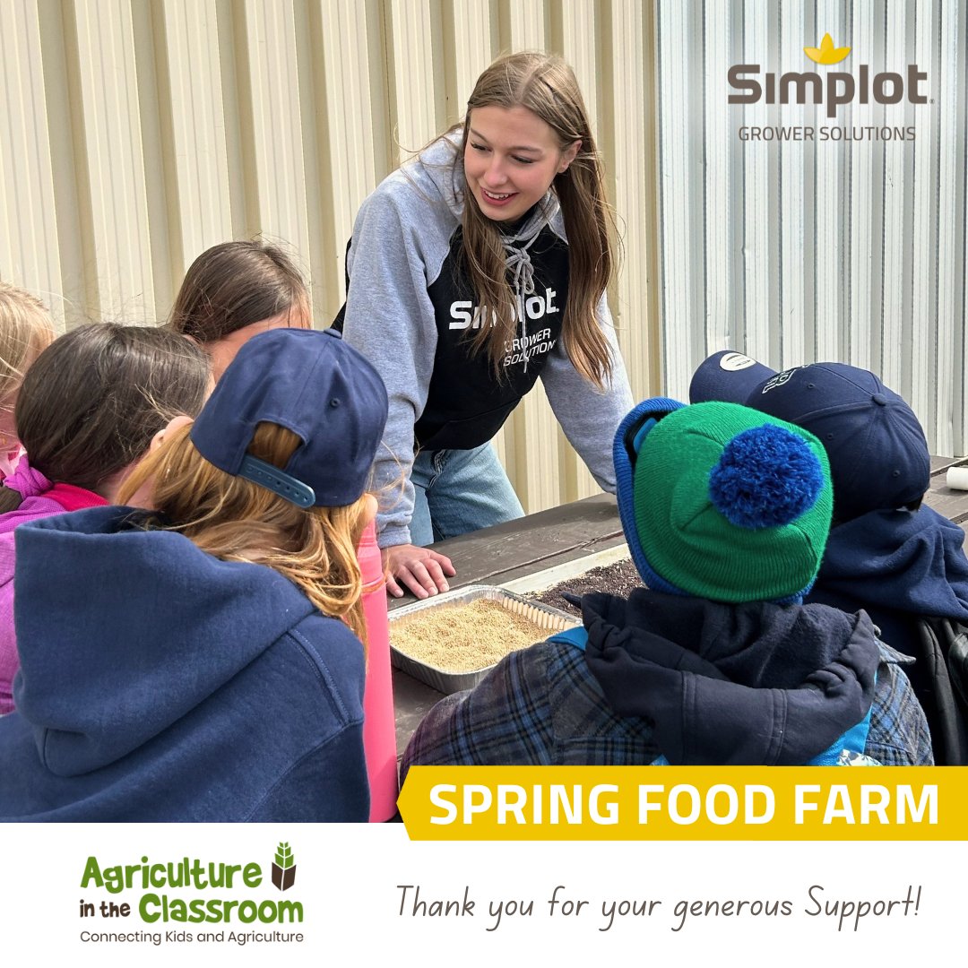 Simplot Growers Solutions along with many sponsors hosted Grade 3 students in Kindersley, Sk and Hamlin Sk, for the Spring Food Farm!

Both events were a huge success and would not have been possible without the support of all the sponsors and the schools who came to participate.