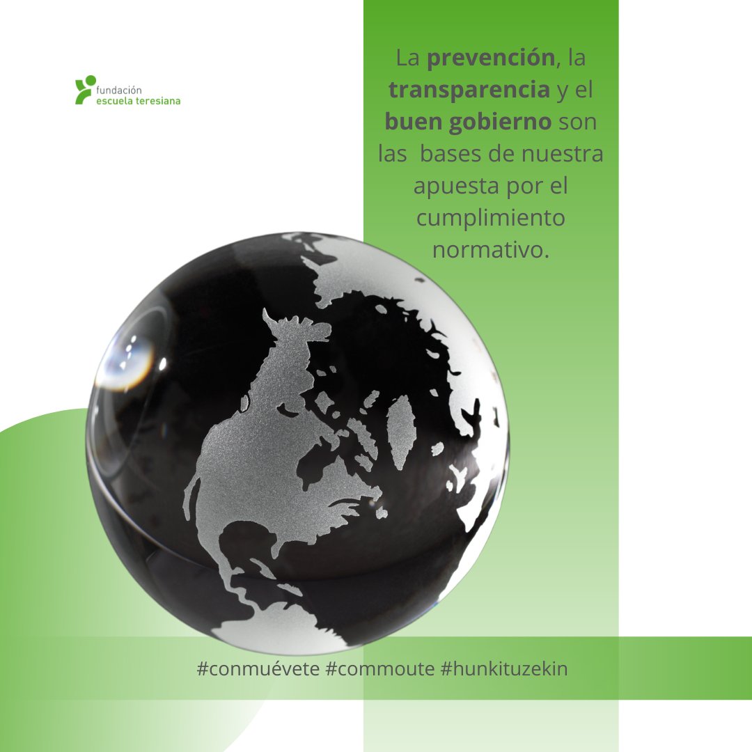 FETeresiana's tweet photo. Cualquier persona que entre en contacto con la @FETeresiana debe saber que se encuentra en un 𝗲𝗻𝘁𝗼𝗿𝗻𝗼 𝘀𝗲𝗴𝘂𝗿𝗼.
#compliance
#cumplimiento
#somosteresianos
#ConMuéveTe💕
#ComMouTe💕
#HunkiTuzEkin💕 https://t.co/4uXVGBkoqk