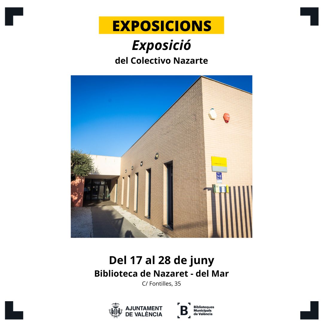 🌊👩‍🎨 El col·lectiu Nazarte torna este dilluns a la Biblioteca del Mar amb una nova exposició amb motiu de la ➡️ Setmana Cultural de Sant Joan

🎨 📷 No et perdes l'oportunitat de disfrutar de l'art al barri

Vols saber el que han preparat? Vine!  ✨