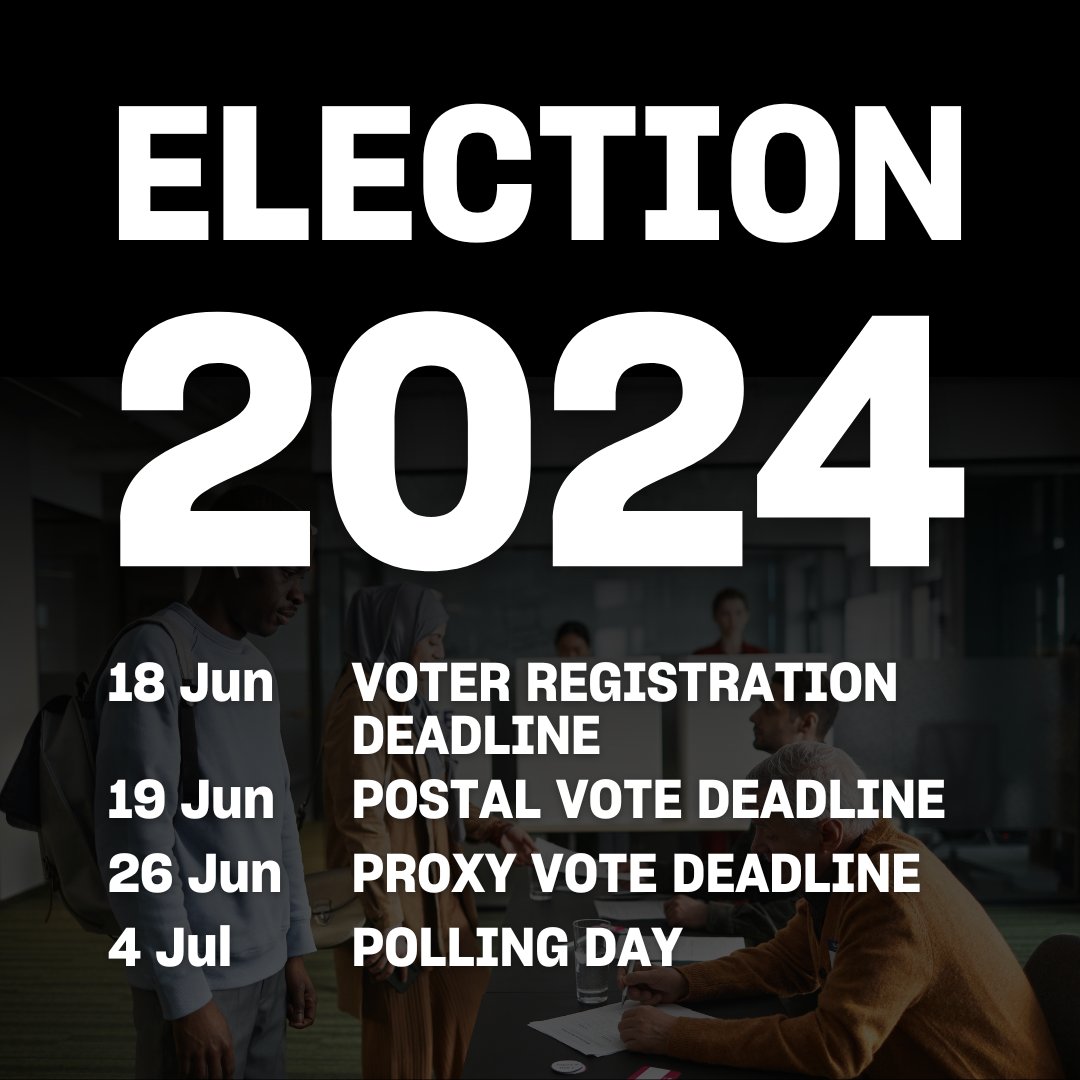 Team Tara Theatre encourage everyone to register to vote for the election and make your voice heard on Thu 4 Jul 🗳️

This is our democratic right, don't let anything stop you from participating in this election

Register to Vote Now