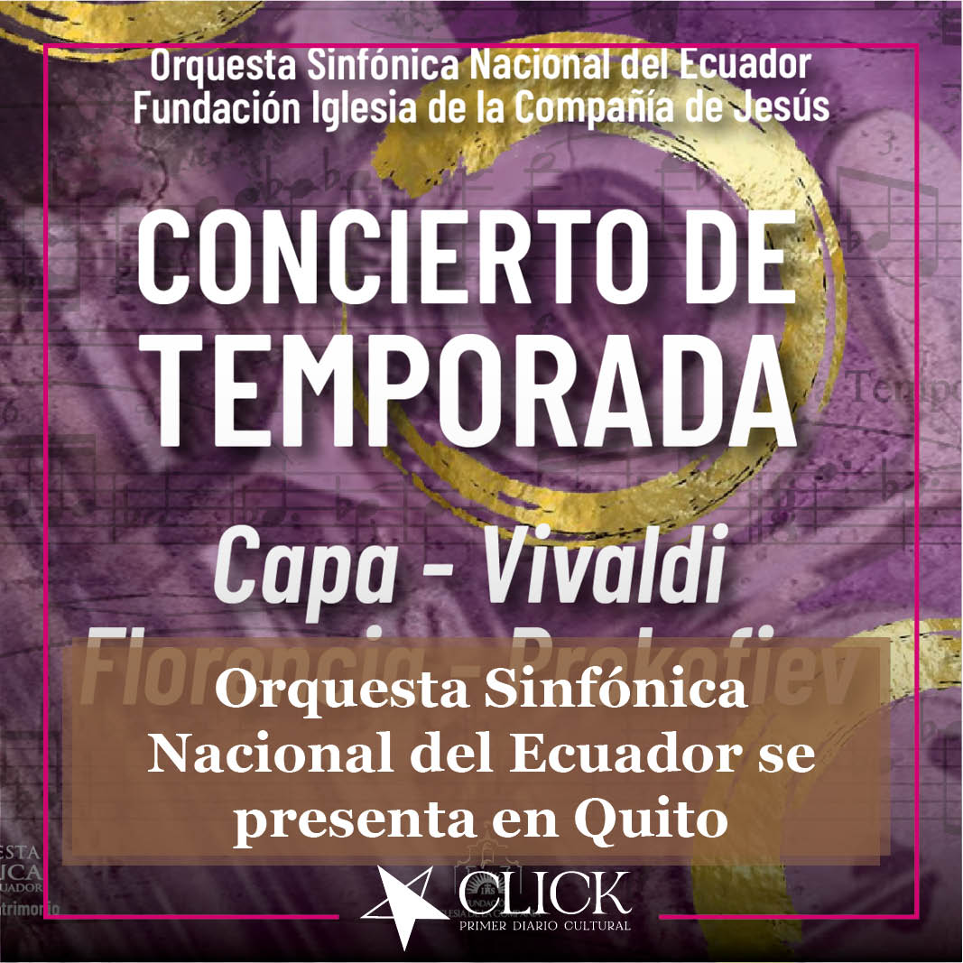 clickultura's tweet photo. La Orquesta Sinfónica Nacional del Ecuador @sinfonicaosne  brinda un concierto de temporada
Iglesia de la Compañía, 19h30, 14 de junio
#conciertosquito
#musicasinfonica

https://t.co/zSEy51BSNA https://t.co/Lha1FIzTaS