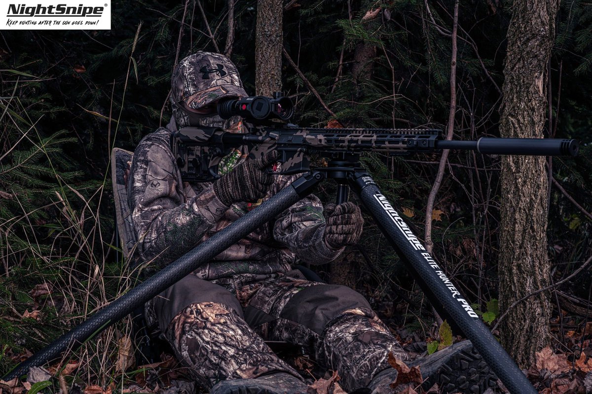 PHO_NightSnipe's tweet photo. Product highlight‼️

💥 NightSnipe Elite Hunter Pro Carbon Fiber Tripod

➡️ This tripod offers unmatched stability, one adjustment per leg and you have the option to run a bowl top, level head or ball head!

#hunting #predatorhunting #nighthunting #thermalimaging #coyotehunting https://t.co/q8Q0v0BlhC