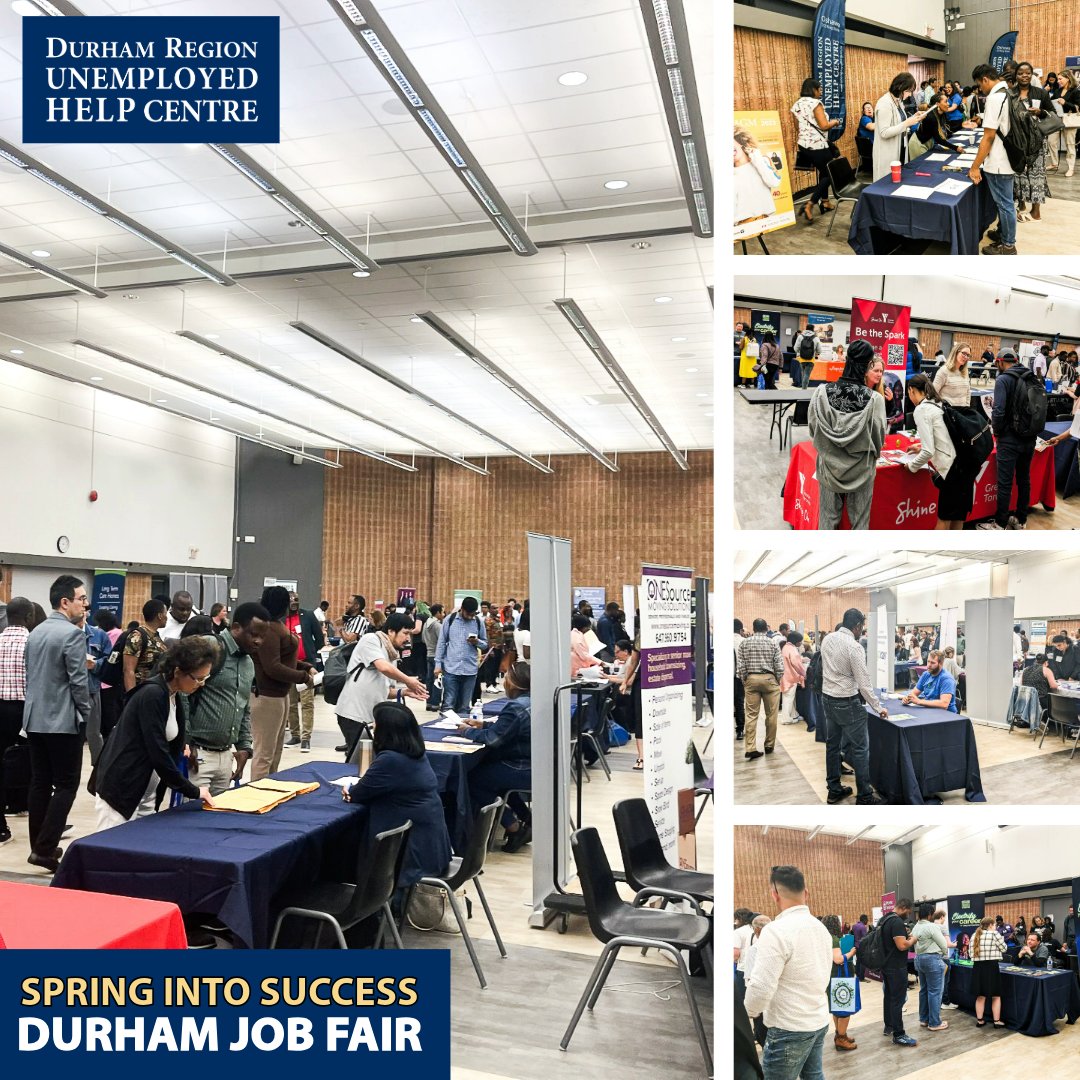 denc_canada's tweet image. Spring Into Success Durham Job Fair, indeed a massive success. Held on May 29th, 2024, at the Pickering Recreation Complex with 40+ employers and community partners, all engaging with more than 500 job seekers. 

#DurhamJobFair #JobOpportunities #JobFair #CareerFair #OntarioJobs