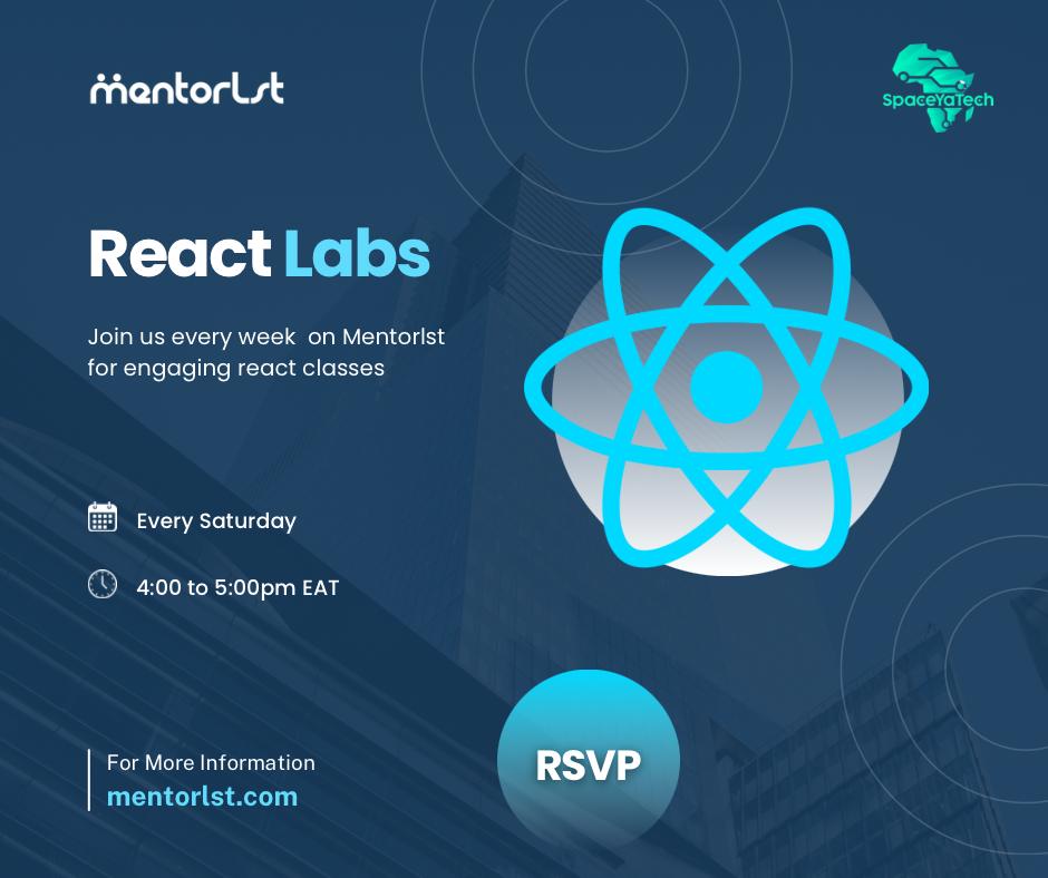 🚀Join us for How to:React, weekly live coding on the open-source SpaceYaTech website (built with ReactJS)!

Every Saturday, 4-5PM. Deep dives, live challenges, collab problem solving  &amp; Q&amp;A!💃🏾

👉Register here: bit.ly/how-2-react

🎉 Beginners, intermediates &amp; open-source
