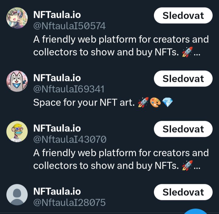 NFTaula's tweet photo. 🖕Something is happening.🖕 NFTaula already has 4 fake accounts. How many do you have?
#NFTaula #FakeAccount #XFakeAccount #X https://t.co/3miW7Dz8XY