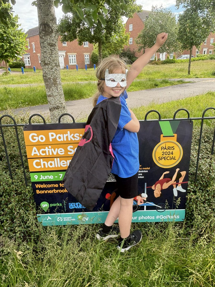 ronitillman's tweet image. Superhero spotted at Bannerbrook Park #goparks @CovSport #teamEGJS