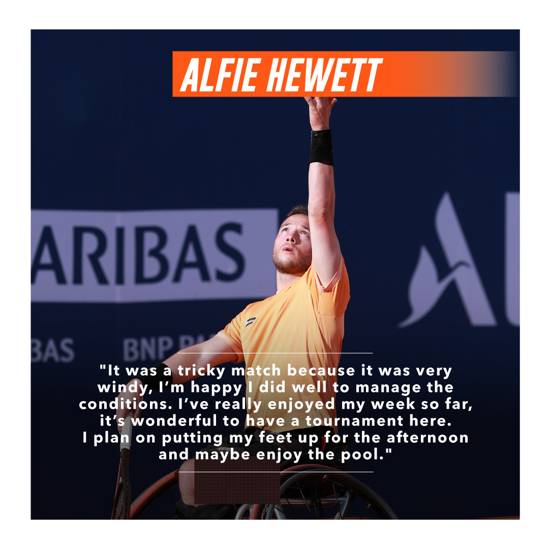 🇬🇧 Alfie Hewett s'est imposé face à Stéphane Houdet et file en demi-finale !  ✨