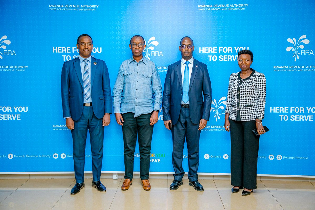 Rwanda Revenue Authority (RRA) (@rrainfo) on Twitter photo HANDOVER CEREMONY
Today, we officially welcomed our new CG <a href="/RNiwenshuti/">Ronald Niwenshuti</a> and DCG @DrInnocent80746 and bid farewell to CG <a href="/ruganib/">Ruganintwali Pascal</a> and DCG <a href="/jlouiskali/">Jean-Louis Kaliningondo, PMP</a>. The outgoing leaders were saluted for their outstanding achievements throughout their tenure. HANDOVER CEREMONY
Today, we officially welcomed our new CG <a href="/RNiwenshuti/">Ronald Niwenshuti</a> and DCG @DrInnocent80746 and bid farewell to CG <a href="/ruganib/">Ruganintwali Pascal</a> and DCG <a href="/jlouiskali/">Jean-Louis Kaliningondo, PMP</a>. The outgoing leaders were saluted for their outstanding achievements throughout their tenure.