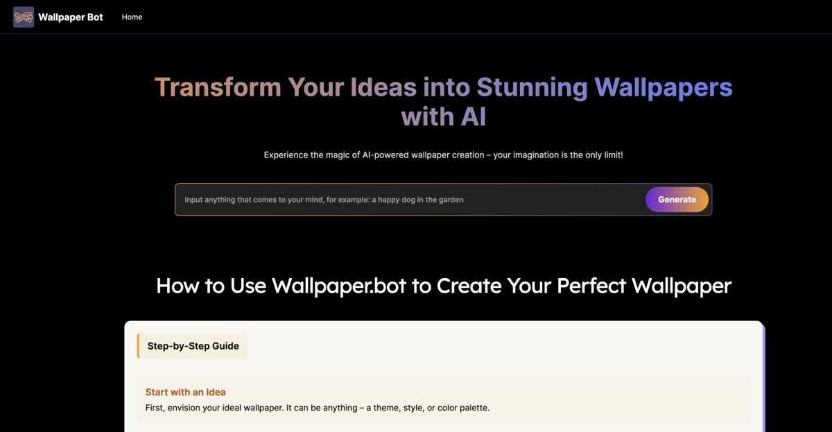 victrays's tweet image. Wallpaper AI Bot 

Unleash Your Screen&apos;s Potential with AI-Crafted Wallpapers!

Try now
👇
victrays.com/wallpaper-ai-b…

#Free #ImageGenerator #LogoGenerator #aitools #victrays #ChatGPTPrompts