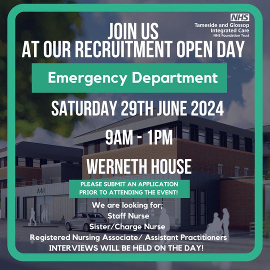 UrgentCare_TGICFT (@uc_tgicft) on Twitter photo We’re hiring…. Are you interested in a career in Urgent & Emergency Care then come speak to us on our recruitment open day for our newly redeveloped Adult & Children and Young People - Emergency Department -29/6/24 - look forward to seeing you <a href="/Dan90White/">Daniel White</a> <a href="/ClaireSharples4/">Claire Sharples</a> We’re hiring…. Are you interested in a career in Urgent & Emergency Care then come speak to us on our recruitment open day for our newly redeveloped Adult & Children and Young People - Emergency Department -29/6/24 - look forward to seeing you <a href="/Dan90White/">Daniel White</a> <a href="/ClaireSharples4/">Claire Sharples</a>