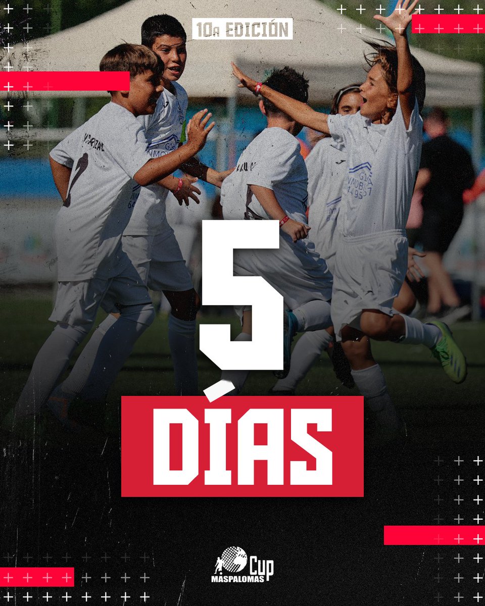⚽💯 Lo tenemos muy cerca ya... ¡𝐂𝐈𝐍𝐂𝐎 𝐃𝐈́𝐀𝐒 para empezar la #MaspalomasCup24!