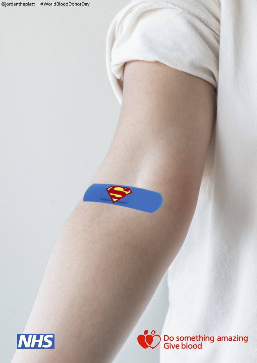 Jordan Platt π (@jordantheplatt) on Twitter photo Be a superhero. <a href="/OneMinuteBriefs/">One Minute Briefs β±οΈ</a> <a href="/GiveBloodNHS/">Give Blood NHS π©Έπ©Ή</a> #Creative #Advertising #WorldBloodDonorDay ππ· Be a superhero. <a href="/OneMinuteBriefs/">One Minute Briefs β±οΈ</a> <a href="/GiveBloodNHS/">Give Blood NHS π©Έπ©Ή</a> #Creative #Advertising #WorldBloodDonorDay ππ·