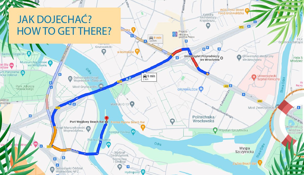 📣Dear second-year PhD students, today we will meet at the Port Węglowy⛱️ at the meeting before the Mid-Term Evaluation! We are waiting for you! As a reminder, below is a map how to get to the bar☺️