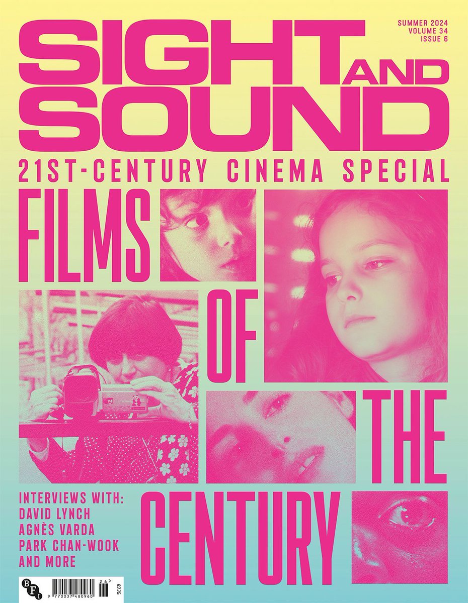 SightSoundmag's tweet image. 21ST-CENTURY CINEMA SPECIAL

New writing on 25 of the most significant films of the century
+ archive interviews with Agnès Varda, David Lynch, Park Chan-wook
+ much more…

Out on Monday ✨ 

Get your copy: buff.ly/4chKhF6 
Find out what’s inside: buff.ly/3yY8OAx