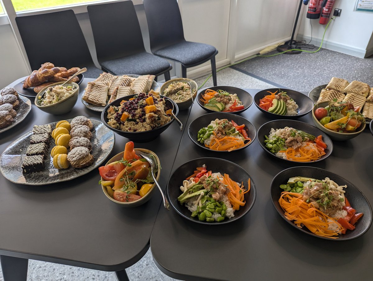 An incredible spread by the staff and learners at Colliery 19 @ColegyCymoedd. What an after podcast treat!