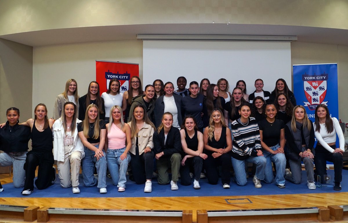 YorkCityLFC's tweet photo. Girls Pathway Presentation Evening 2024 🏆

Last night we came together, in the Galleria at the Roger Kirk Centre, to celebrate all of our players, their development, their achievements and their successes during the season.

📸 Ian Parker

#YCLFC #MinsterBelles https://t.co/8dBMCkAeNi