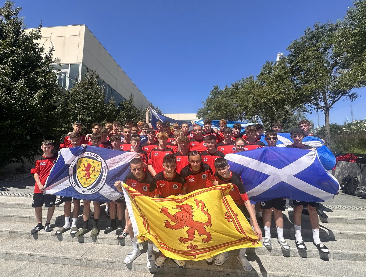 From the <a href="/realmadrid/">Real Madrid C.F.</a> training academy in sunny Spain ☀️🇪🇸 <a href="/HermitageAcad/">Hermitage Academy</a> wish the <a href="/ScotlandNT/">Scotland National Team</a> all the very best as they start #euro2024 later today when they take on <a href="/DFB_Team/">DFB-Team</a> 🏴󠁧󠁢󠁳󠁣󠁴󠁿🏴󠁧󠁢󠁳󠁣󠁴󠁿🏴󠁧󠁢󠁳󠁣󠁴󠁿🏴󠁧󠁢󠁳󠁣󠁴󠁿🏴󠁧󠁢󠁳󠁣󠁴󠁿🏴󠁧󠁢󠁳󠁣󠁴󠁿🏴󠁧󠁢󠁳󠁣󠁴󠁿🏴󠁧󠁢󠁳󠁣󠁴󠁿🏴󠁧󠁢󠁳󠁣󠁴󠁿 #noscotlandnoparty #GERSCO #hermitageontour