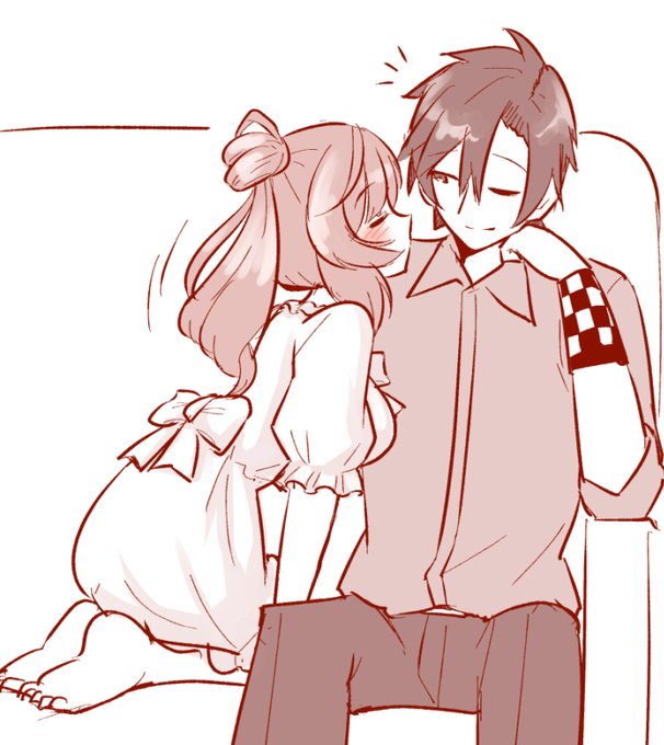 ソファーでくつろぐタカささ、らくがきのつづき 