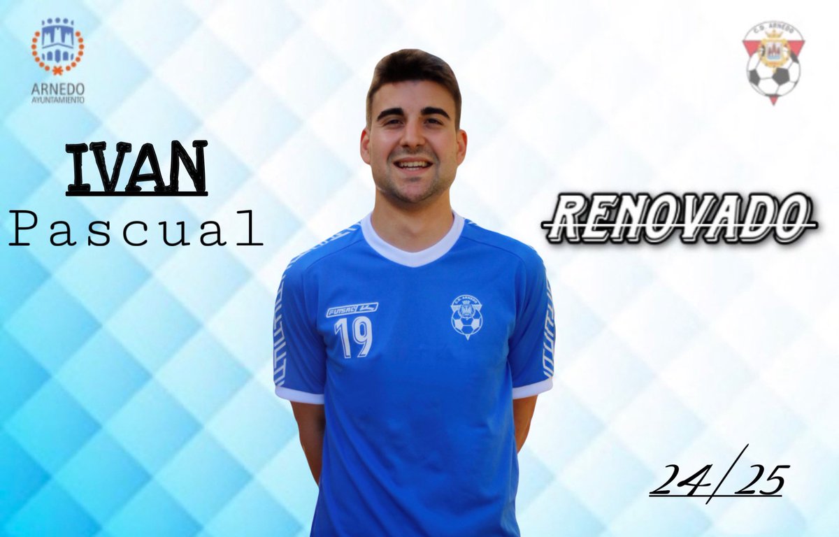 📢 COMUNICADO OFICIAL
Anunciamos la primera renovación de la temporada. Nuestro querido capitán <a href="/IvanPascualR10/">Ivan Pascual Rubio</a> continuará un año más al frente de la nave. Jugador Arnedano comprometido con el club. Vamos con todo capi! 🤜🏻🤛🏻

Un placer tenerlo a nuestro lado!
 💙🤍 #VamosArnedo
