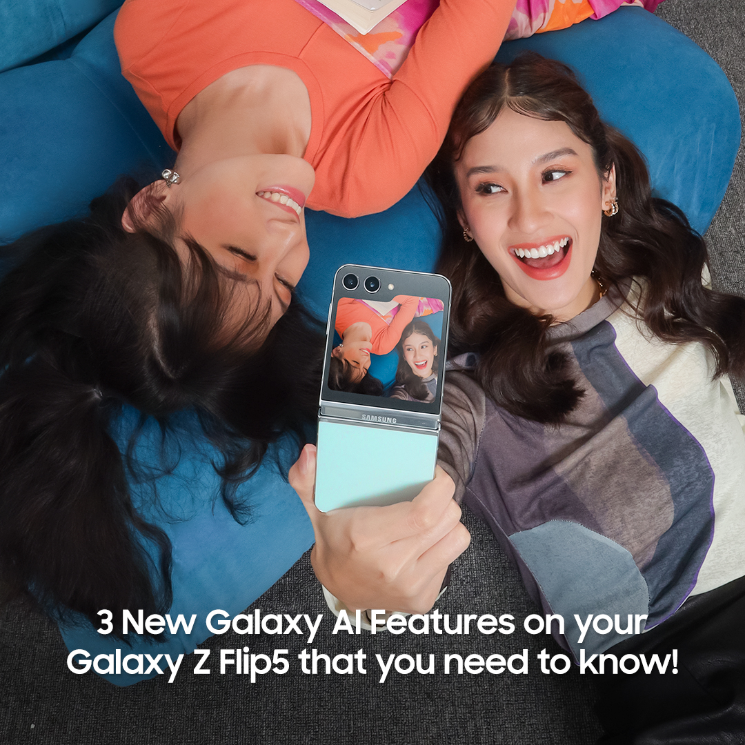 ✨✨✨ A THREAD: Flip open a world of possibilities with #GalaxyAI on your #GalaxyZFlip5. Check it out &amp; tell us which feature you really love! RT &amp; Share to spread the juicy news!