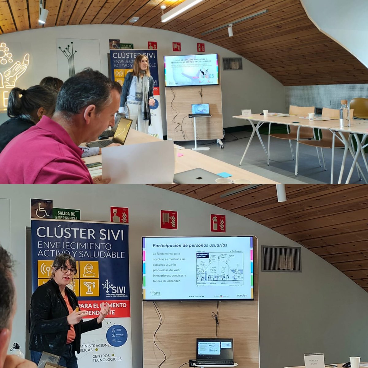 Hoy participamos en la 2ª Jornada de Trabajo de Innovación y Tecnología al Servicio de los Cuidados, organizada por <a href="/clustersivi/">Cluster SIVI</a>, sobre la mejora de accesibilidad en entornos domésticos y comunitarios, que se desarrolla en el HUB de Innovación Tecnológico ‘La Aldehuela’ #Zamora