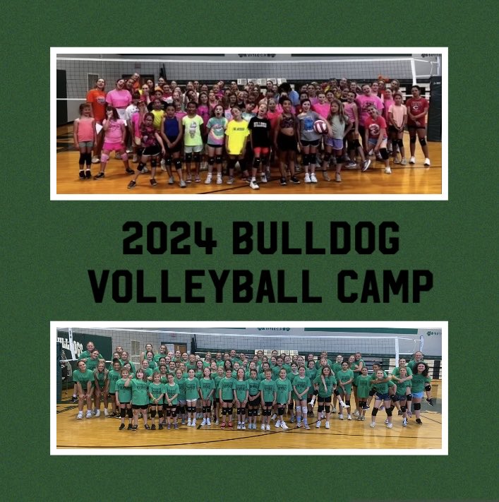 Great turnout and lots of fun for our second annual volleyball camp!💚🏐💚
#EveryBulldogEveryDay ⁦<a href="/BataviaSports/">Batavia Bulldog Athletics</a>⁩